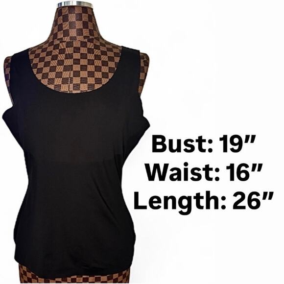SPANX Thinstincts Bodyshaping Black Tank Top Size 1X Smoothing Shapewear - Picture 6 of 8